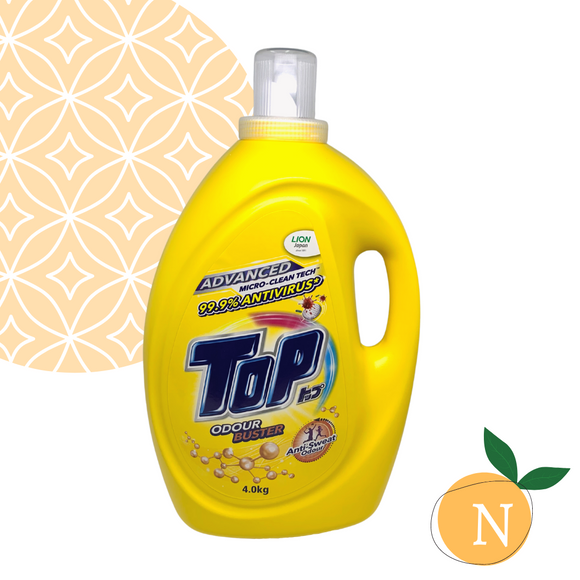 Top Liquid Detergent Odour Buster (Yellow) 4kg